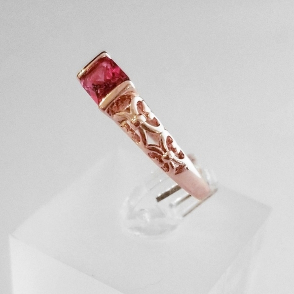 18k Red Horizontal Filigree Band - Picture 3 of 8